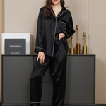 Imported™ Slit Silk Nightwear (2 Pieces)