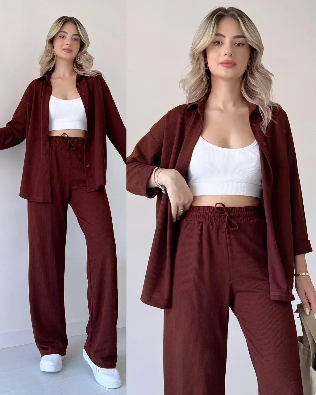 Imported™ Two Piece Suit Button Co-Ord Casual Set