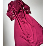 Imported™ Long Slit Silk Nighty Set (5 Pieces)