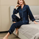 Imported™ Slit Silk Nightwear (2 Pieces)