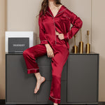 Imported™ Slit Silk Nightwear (2 Pieces)