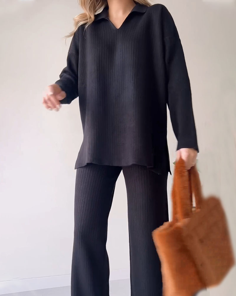 Imported™ CORIA - Casual knitted two-piece set