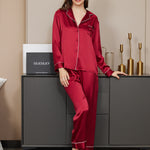 Imported™ Slit Silk Nightwear (2 Pieces)