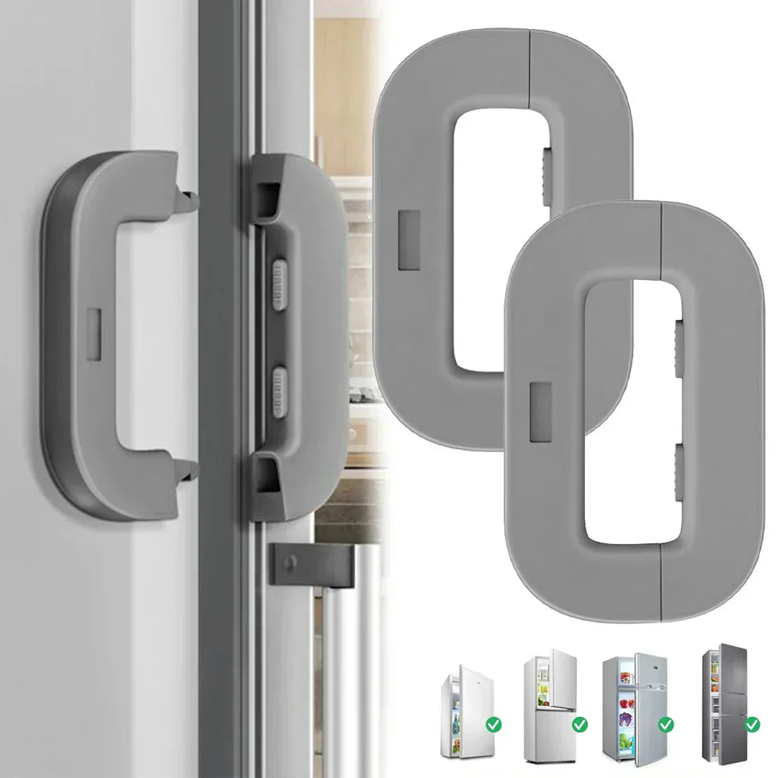 Imported™ Child Safety Refrigerator Lock | Baby Proof Fridge & Freezer Door Lock