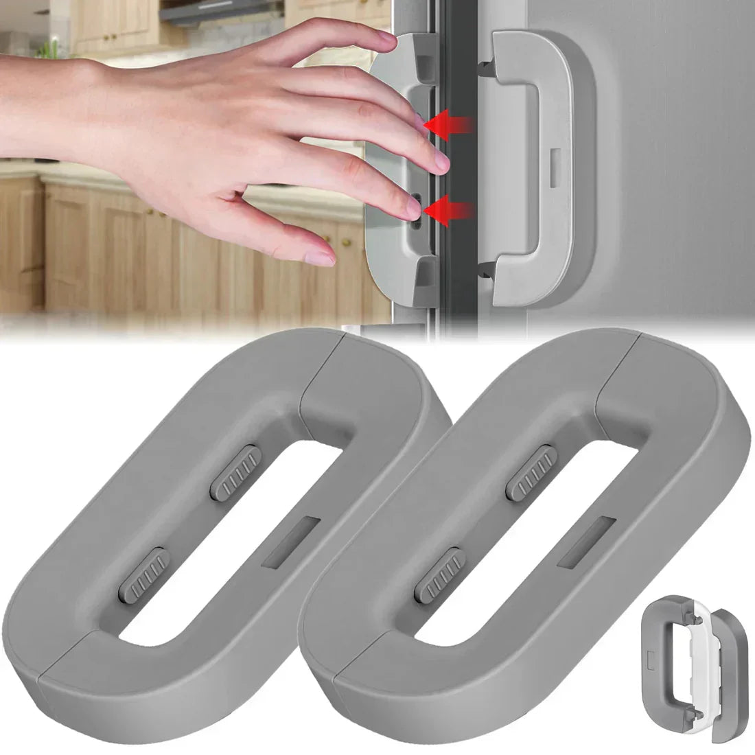 Imported™ Child Safety Refrigerator Lock | Baby Proof Fridge & Freezer Door Lock