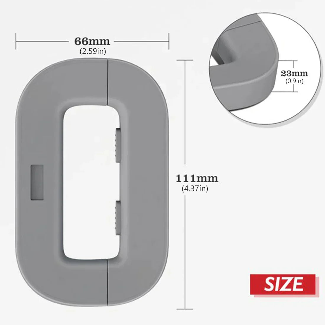 Imported™ Child Safety Refrigerator Lock | Baby Proof Fridge & Freezer Door Lock