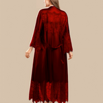 Imported™ Long Slit Silk Nighty Set (2 Pieces)